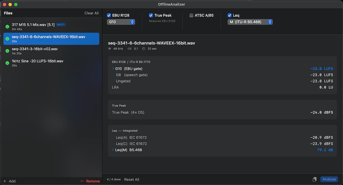 Offline Analyzer screenshot